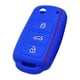 thumbnail image 5 of Protector De La Chaqueta De La Cubierta De La Llave Del Control Remoto Del Coche De Silicona Para Golf VW Sagitar Polo Azul Oscuro, 5 of 5
