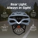 thumbnail image 5 of Casco para bicicleta Retrospec Silas para adulto con luz, ligero, gris, 5 of 7