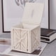 thumbnail image 2 of Cubierta de la caja de tejidos cuadrado lindo Boho Tissue Box Holder, Organizador de tejidos de servilletas Soporte de papel higiénico o cubierta de la caja de cubo de tejidos para la vanida, 2 of 3