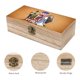 thumbnail image 3 of Los Niños de la Libertad Caja Organizadora de Madera Rústica - Caja Decorativa Multifuncional para Escritorio, Hogar, Oficina, Joyas y Manualidades, 3 of 6