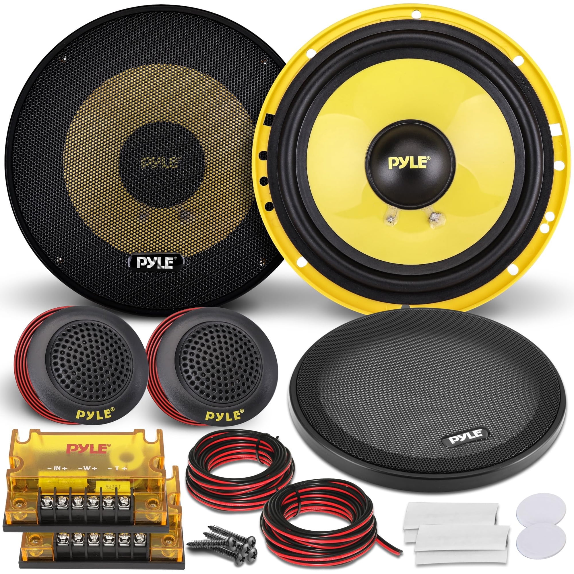 Sistema De Altavoces Por Componentes Pyle Plg6c 6.5" 400w Amarillo