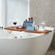 thumbnail image 3 of Bandeja de bañera VaeFae Premium de teca expandible de madera con cepillo, 3 of 3