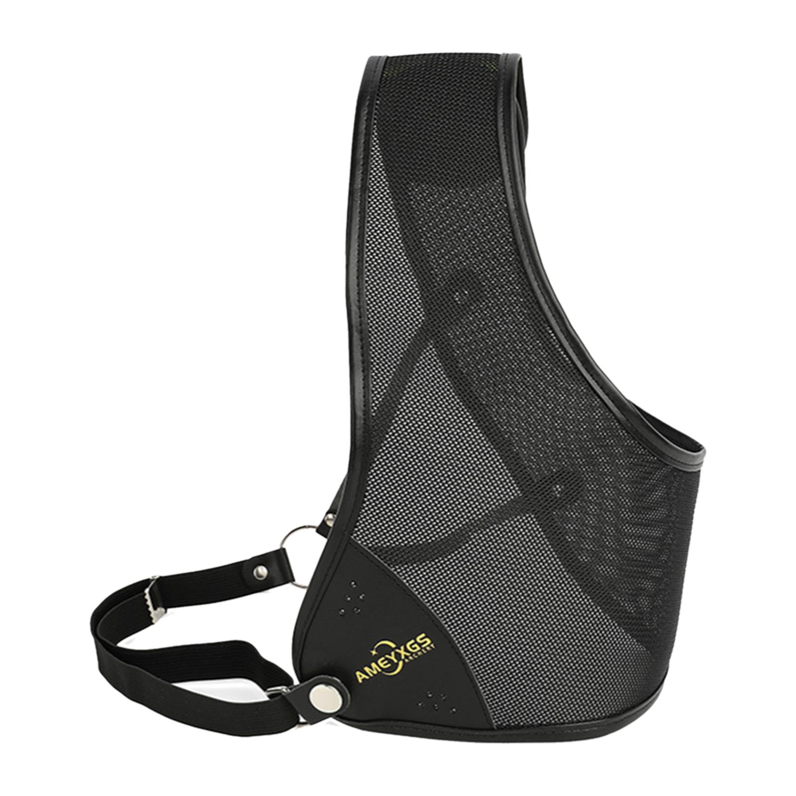 Magideal - Protector De Pecho De Tiro , Tela Duradera, Malla Transpirable, Protección De Pecho Ajustable Para Arcos Recurvos, Equipo De Tiro