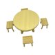 thumbnail image 1 of 1:12 Regalos Modelo De Silla De Mesa De Comedor De Casa De Muñecas Para La Decoración Del Jardín De Hadas Madera, 1 of 5