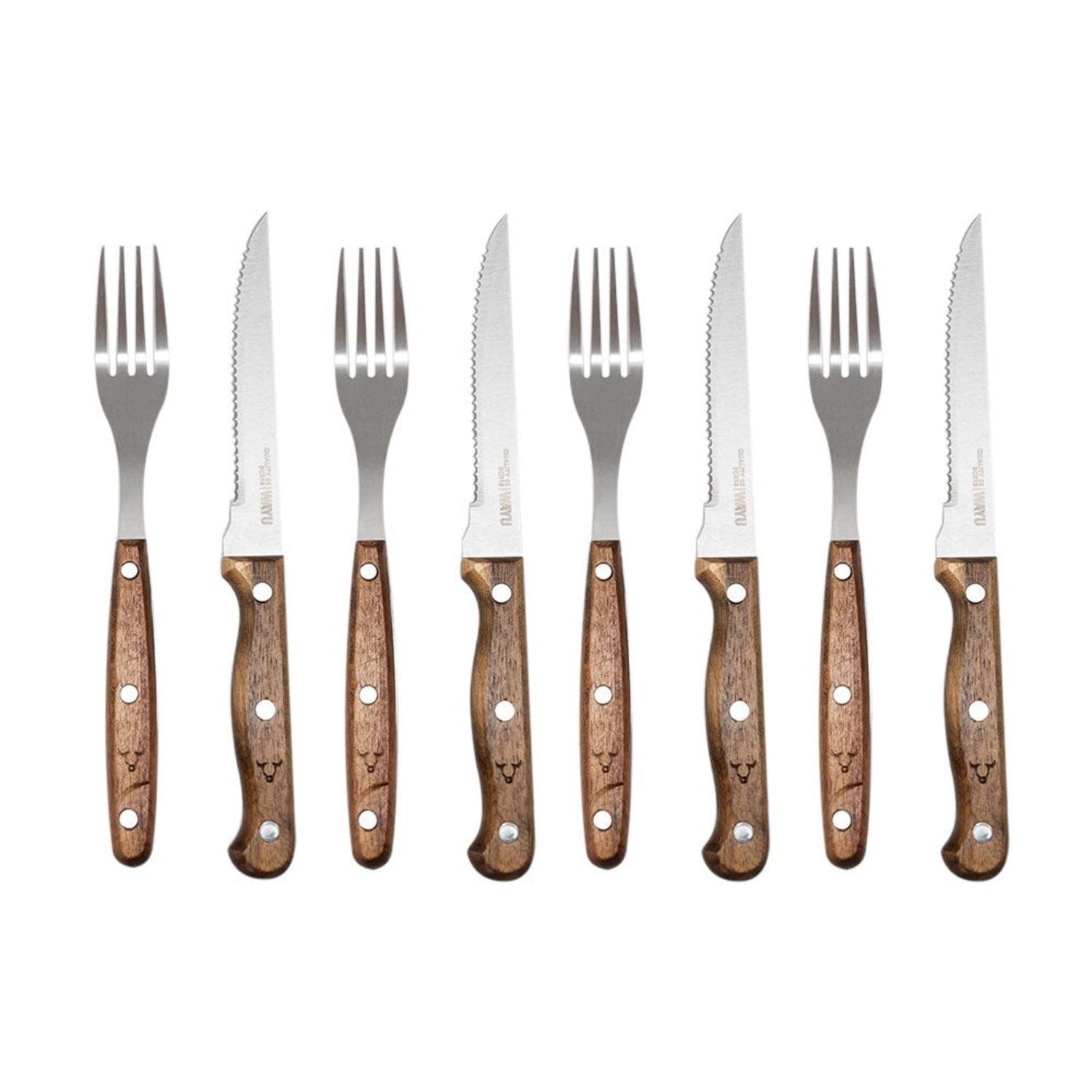 Wayu - Set Cuchillos Y Tenedores Prm 8 Pcs