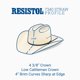 thumbnail image 2 of Sombrero Vaquero RESISTOL Denison 7X Bangora de Paja Natural, 2 of 7