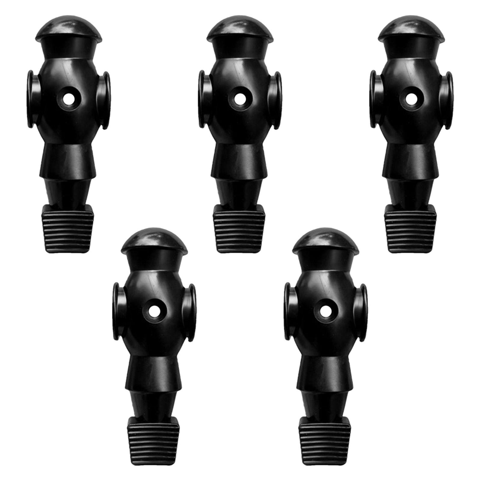 Magideal - Juego De Reemplazo De Jugadores De Futbolín, Adorables Figuras De Mesa De Futbolín De Resina, Futbolín, Jugadores De Mesa De Fútbol Para Accesorios De Negro