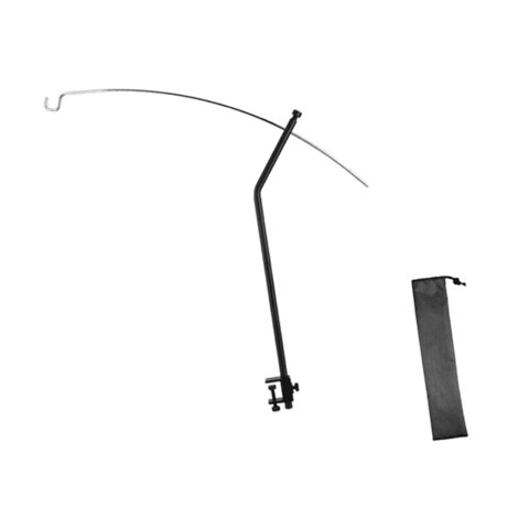 Magideal - Soporte De Linterna, Soporte De Lámpara, Mástil De Luz, Soporte De Lámpara Plegable Y Portátil Hecho De Aleación De Aluminio Para Acampar, Senderismo Sección Única
