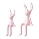 thumbnail image 2 of 2 Estatuas Decorativas De Conejo Sentado De Cerámica Para Estante, Adorno Para Sala De Estar, 2 of 5