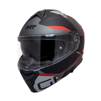 Casco Para Moto Mt Fu935Sv Genesis Sv Atempo B15 Mate Rojo/Gris/ Negro