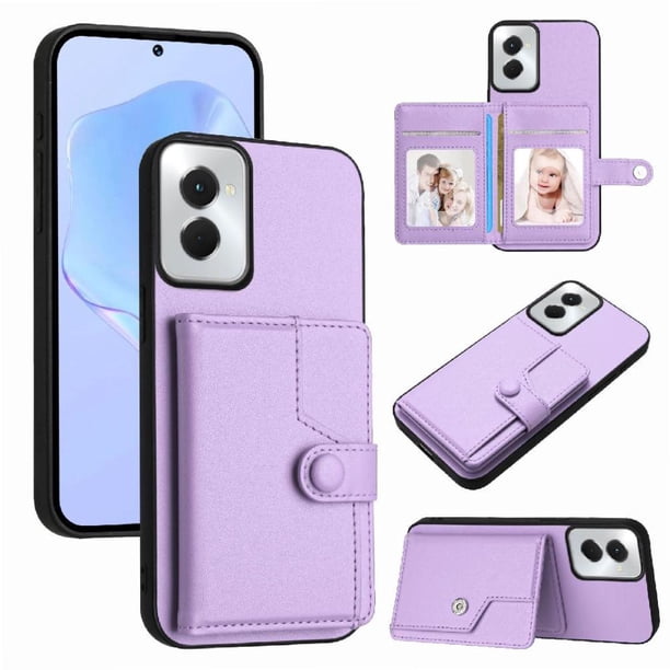FOXDOCK Funda para Motorola Moto G Power 5G 2024 con Bloqueo RFID - Diseño Elegante con Cierre de Botón