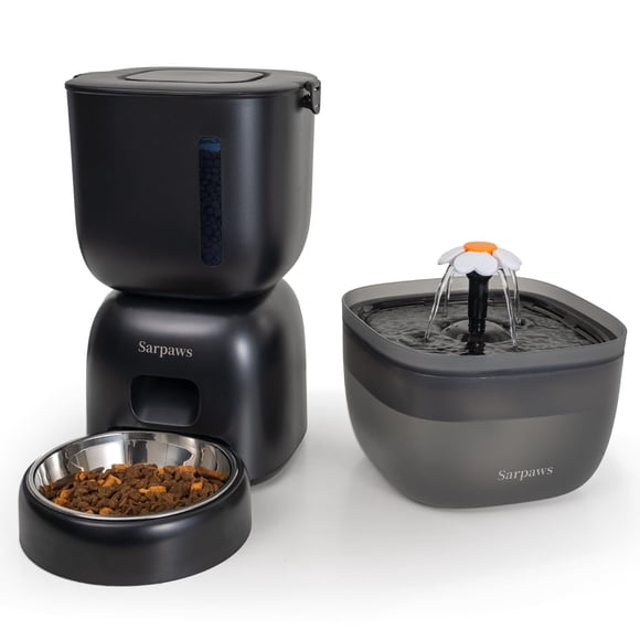 Comedero automático para gatos y dispensador de agua para gatos Sarpaws 3L/2L