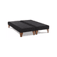 thumbnail image 3 of Base Dividida Cama Europea 2 Plazas 150x200 Cm Negro Felpa, 3 of 3
