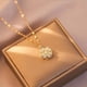 thumbnail image 3 of [18k Gold Plated Four-Leaf Clover Pendant Necklace - European and American Style, 360° Rotation, Luxury Banquet Party Jewelry Accessory, Temperament Light, Niche Design, Sense of Luxury, 3 of 4