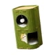 thumbnail image 2 of Cama para gatos de 2 pisos, cueva, casa para gatos, túnel cubierto, condominio, cama cerrada para gatitos, al aire libre, gatitos, juegos múltiples Verde, 2 of 5