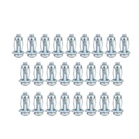 Magideal - 25 Piezas Tuercas Jack Tornillo Pétalo Remache Tuerca Herramienta Fácil Aplicación Fuerte Dureza Tornillo Ancla Tuerca Expansión Para Instalación De L , 4X25