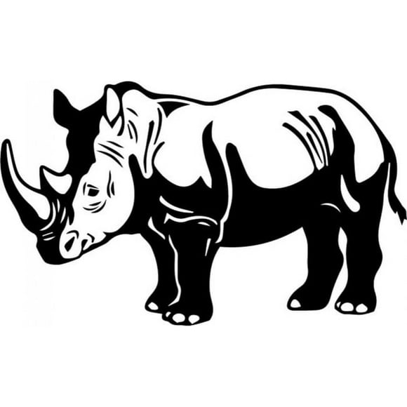 Decomural Rhino Portrait Safari Animals WS-32736