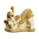 thumbnail image 3 of Elefante Estatuilla Resina Estatua Escultura Decoración Arte Botella Estante Titular Beige, 3 of 3
