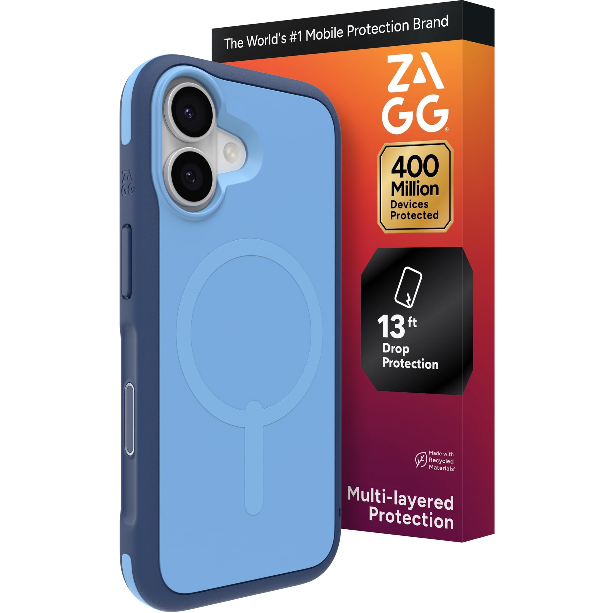 Funda De Teléfono Zagg Sedona Snap Para Iphone 17 Blue Royal Ember