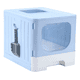 thumbnail image 1 of Arenero Para Gatos Caja De Arena Plegable Con Bandeja Grande Color Azul, 1 of 3