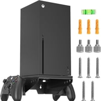 Genérico - Kit De Montaje En Pared Para Xbox Serie X - Incluye Soporte De Pared, Soporte Para El Mando Y Soporte Para Auriculares Para Mejorar La Configuración De Juego-Negro