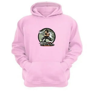 Genérico - Polerón Canguro Attack On Titan Rosa Talla S Unisex