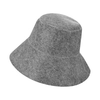 Magideal - Gorro De Fieltro Para Sauna Sombrero De Baño Sombrero De Sauna Diámetro Versátil 15,5 Cm Buena Absorción De Agua Forma Linda Portátil Tradicional Para Gris