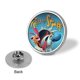 thumbnail image 3 of Ren y Stimpy-Theme Round Button Badge: Premium Metal Construction, Ideal for High-End Events 2.8 cm, 3 of 6