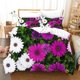 thumbnail image 1 of Chrysanthemum Garden Daisy Quilt Duvet Cover Set Super Bedspread Bed Linen3-Piece Bedding Set, 1 of 5