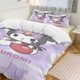 thumbnail image 1 of Kuromi Quilt Set Thicken Soft 3 Pieces Bedding Set All Season Duvet Cove with 2 Pillowcases for Adult Women Girls Teens Home Room Decor, 1 of 5