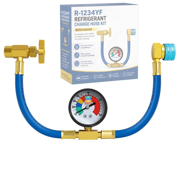 Kit de Manguera para Carga de Refrigerante Ketofa R1234YF con Manómetro