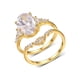 thumbnail image 1 of Juego de Anillos de Moissanita de 4.5 Quilates, Juego Nupcial de Moissanita de Plata Esterlina 925 para Mujer, Color D, Claridad VVS1, Anillos de Boda para Mujer, Talla 5-9, 1 of 8