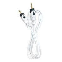 Cable De Audio Plug 3.5 A 3.5 Profesional 1.8 Mts Fiddler Blanco