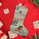 thumbnail image 4 of El Esquema Fenicio Tema: Calcetines de Navidad, fino lino blanco para colgar en escaleras y chimenea, decoración navideña para el hogar, regalo de Navidad.54cm×38cm, 4 of 5