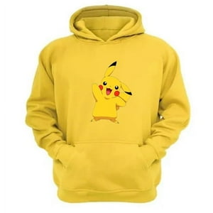 Genérico - Polerón Canguro Pikachú Amarillo Talla Xl Unisex