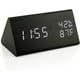 thumbnail image 1 of Reloj despertador digital de madera, reloj de escritorio LED digital de madera, actualizado con temperatura y tiempo, brillo ajustable y control de voz, visualización de humedad$Reloj despertador digi, 1 of 6
