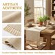 thumbnail image 4 of Camino de Mesa REGALWOVEN para Decoración de Cocina Cumpleaños, Camino de Cocina de Poliéster Lavable para Decoración de Mesa de Cocina y Comedor Beige 13x94.5 pulgadas, 4 of 6