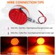 thumbnail image 4 of Luz para guardabarros OGATOO 10 cm 48 LED Rojo/Ámbar 12 V (2 unidades), 4 of 7