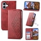thumbnail image 1 of Funda Flip FOXDOCK para iPhone 16 Pro , Estilo Billetera con Diseño Rombo, Correa de Mano y Soporte, Uso Diario, 1 of 5