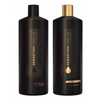 Shampoo Sebastian Professional Dark Oil 1000Ml Y Acondicionador Sebastian Professional Dark Oil Liviano 1000Ml Duo