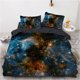 thumbnail image 1 of Galaxy Duvet Cover Starry Sky Bedding Set Universe Quilt Cover Outer Space Soft Comforter Dark Blue Pcs, 1 of 5