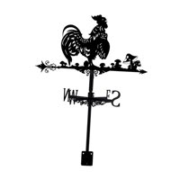 Magideal - Veleta De Gallo, Indicador De Dirección Del Viento, Accesorios Artísticos, Manualidades De Regalo, Veleta De Animales, Adorno De Gallo Para Césped De