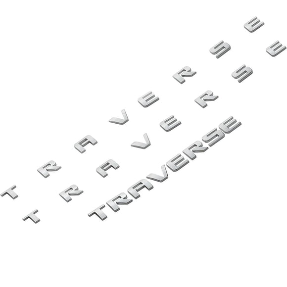 Juego de emblemas 3D cromados EMPUSHCO para Chevrolet Traverse