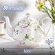 thumbnail image 2 of Tetera Brew To A Tea 1100 ml con diseño floral de porcelana, 2 of 7