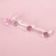 thumbnail image 3 of Sexy Magic Wand Glass Dildo Anal Plug Back Court Pull Bead Masturbation Device, 3 of 3