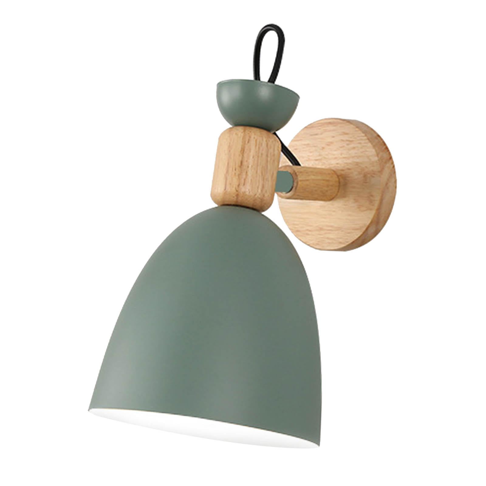 Ioensy - Aplique De Pared Lámpara De Montaje En Pared Accesorios Luces De Pared Granero Dormitorio Lectura Verde