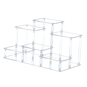 Bothyi - Soporte De Exhibición De Acrílico Organizador Soporte De Exhibición En Niveles Para Figuras Joyería Transparente L