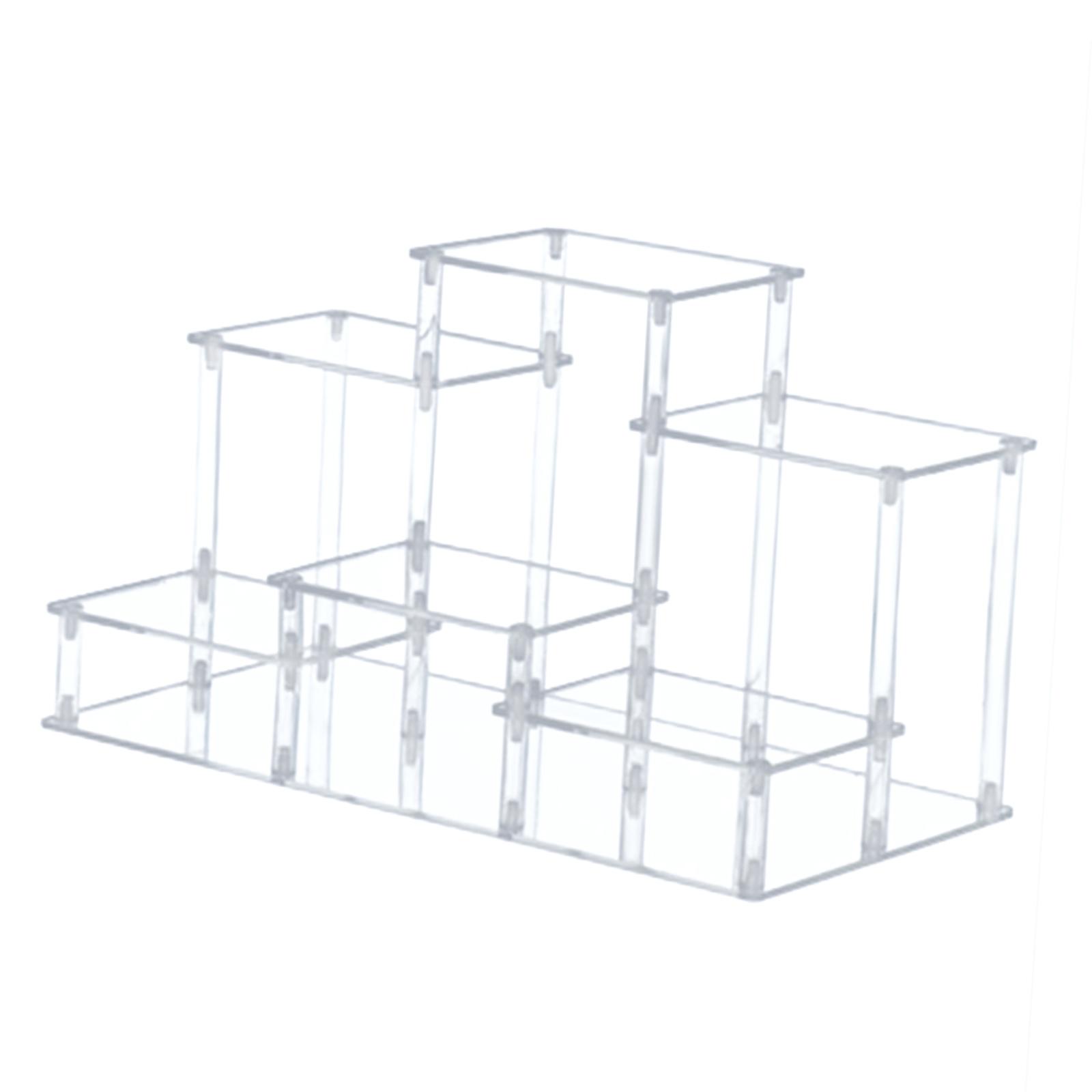 Bothyi - Soporte De Exhibición De Acrílico Organizador Soporte De Exhibición En Niveles Para Figuras Joyería Transparente L
