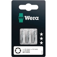 Wera - Set 3 Puntas Torx® Tx10 / Tx15 / Tx20 X 25 Mm