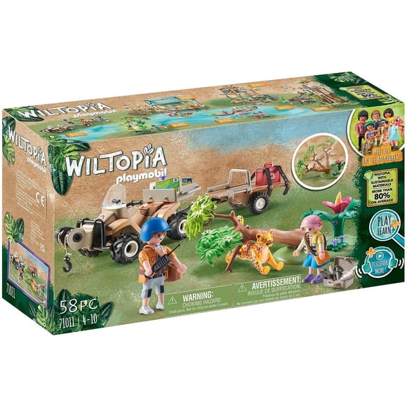 Playmobil Wiltopia Quad Rescate Animal Set 71011 Selva